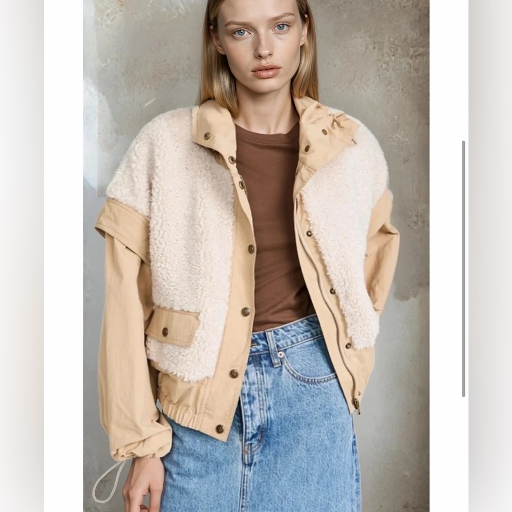 Ulla Johnson Aidan Teddy Fleece Jacket